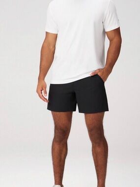 Fabletics Men's Black Athletic Shorts 6 inch